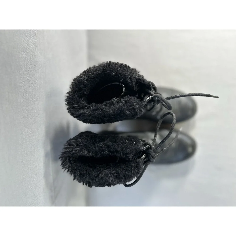 G by Guess Faux Fur‎ Trim Black Boots Women's 7M